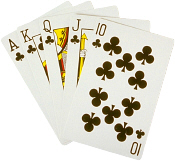 poker hand - royal flush
